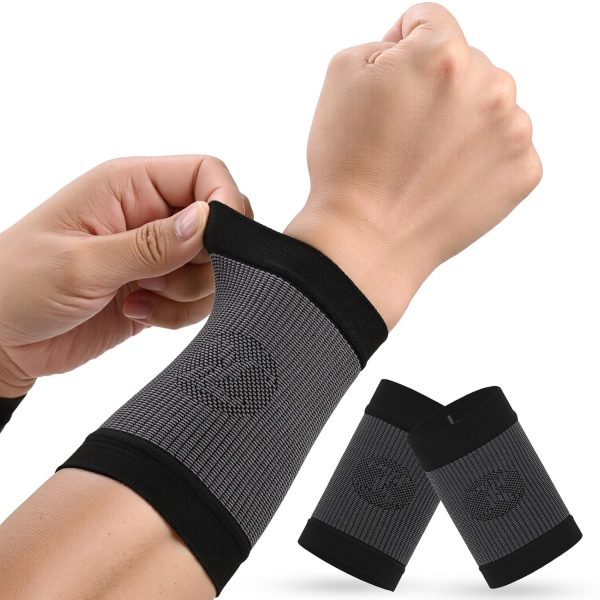 KEKING® Compression Wrist Sleeves for Women Men, 1 Pair, Premium Wrist...
