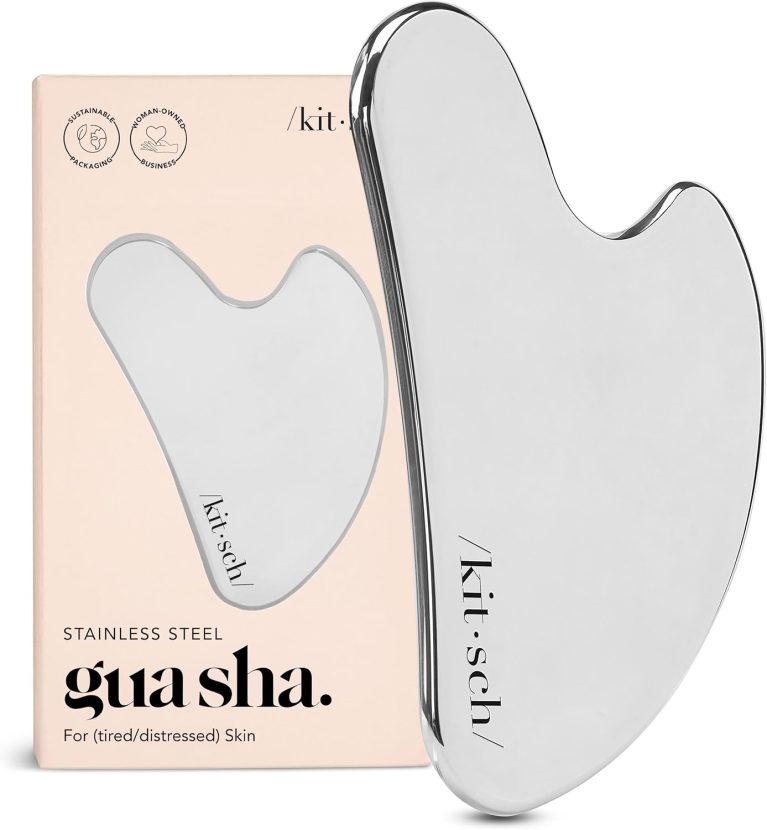 Kitsch Stainless Steel Gua Sha Facial Tools, Lymphatic Drainage Massag...
