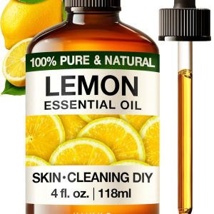 Kukka Lemon Essential Oil for Skin Cleaning - 4 Fl Oz - 100% Pure Natu...