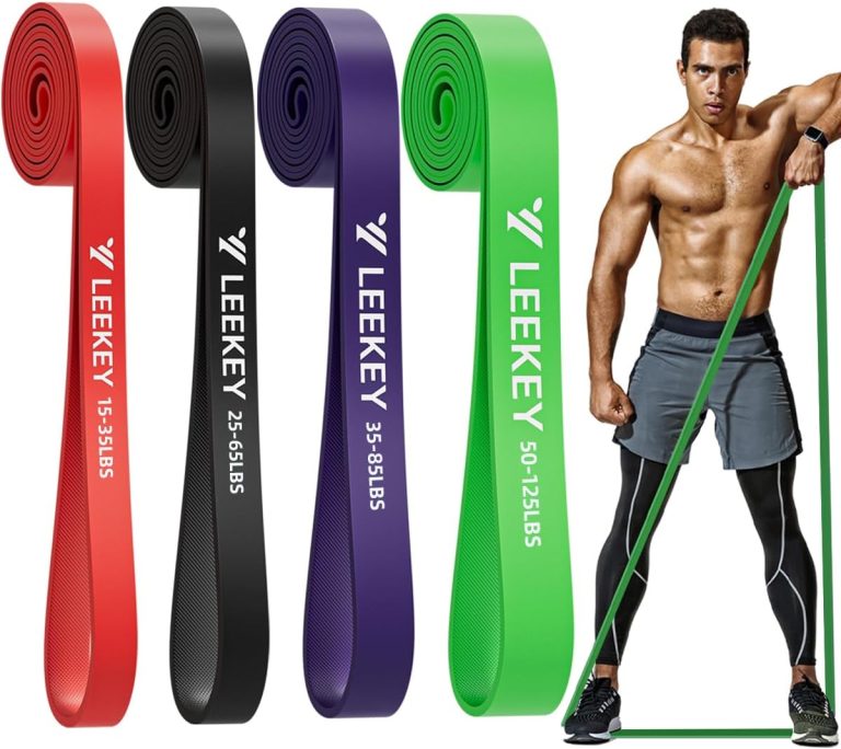 LEEKEY Resistance Bands Set for Pull-Up Assistance & Full-Body Trainin...