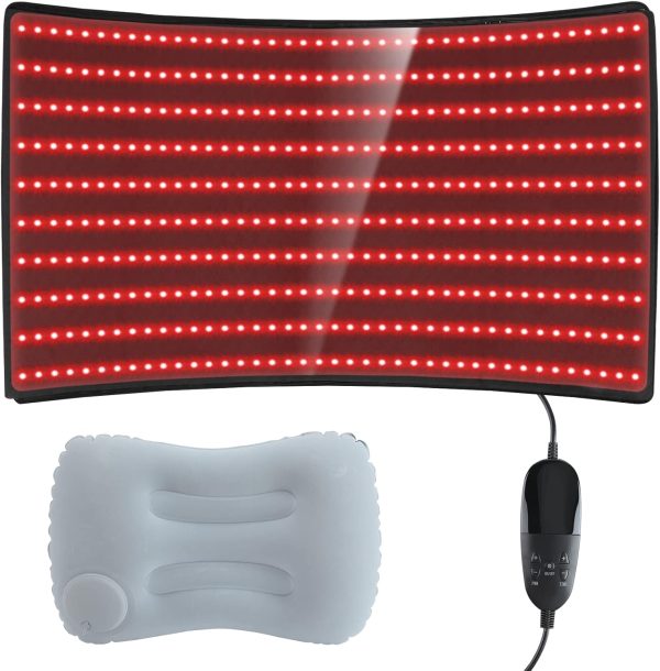 LOVTRAVEL LED 660nm Red Light Therapy Mat 38'' X 23.6'' 850nm Near Inf...