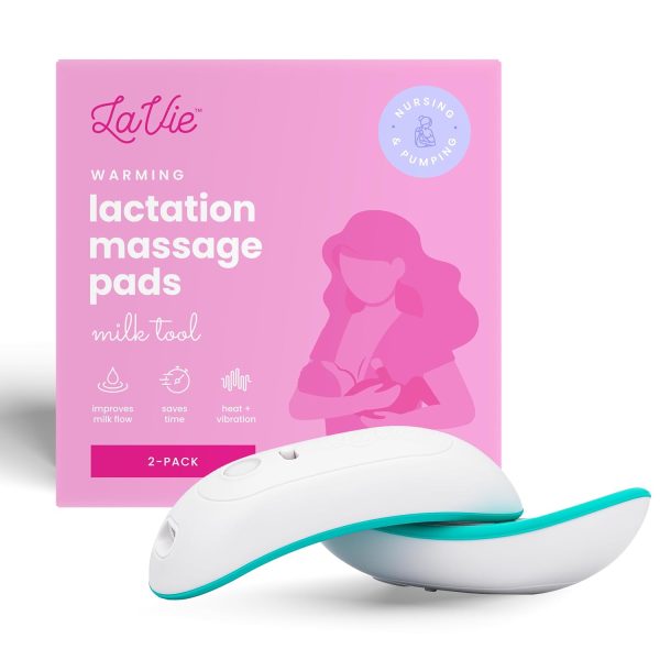 LaVie 2-in-1 Warming Lactation Massager, 2 Pack, Heat and Vibration, P...