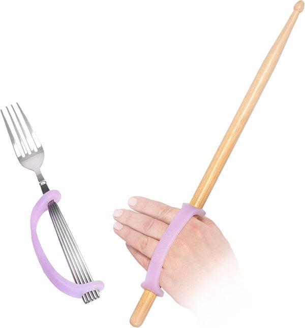 Lavender Silicone Assistive Universal Cuff, Hand Grip Device for Limit...