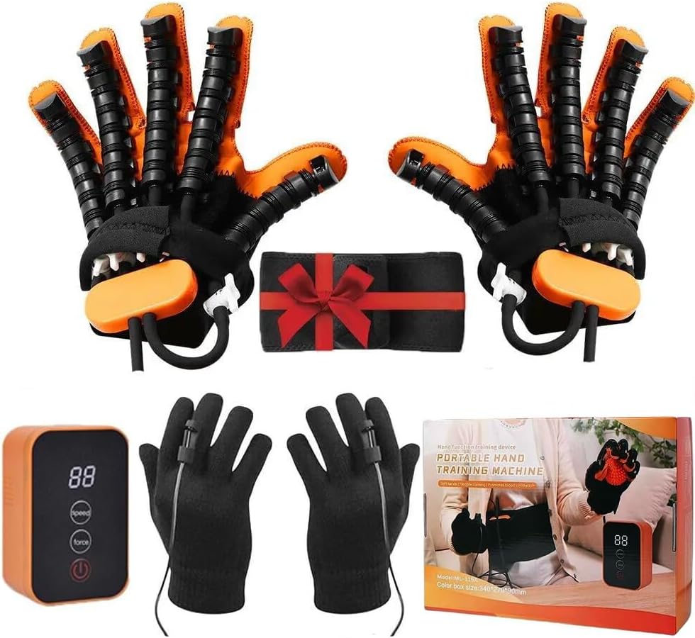 (Left & Right)Hand Rehabilitation Robot Gloves, Stroke Recovery Therap...