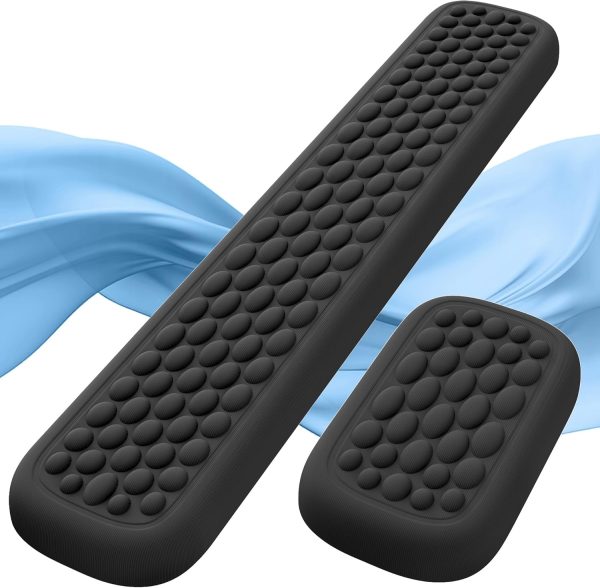 Lekvey Ergonomic Keyboard Wrist Rest, Silky Memory Foam with Massage P...