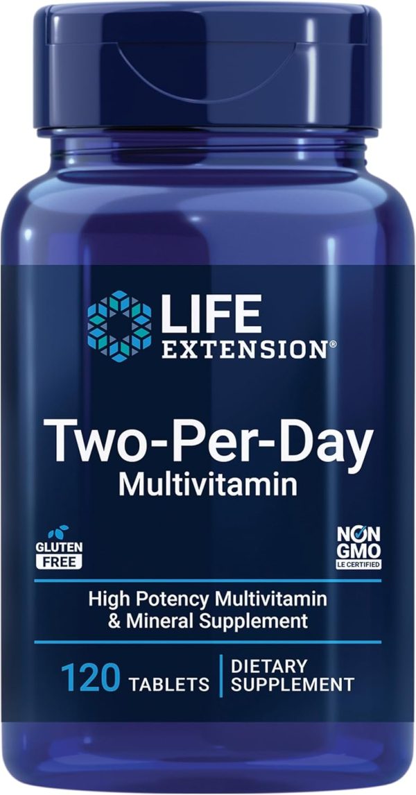 Life Extension Two-Per-Day High Potency Multi-Vitamin & Mineral Supple...