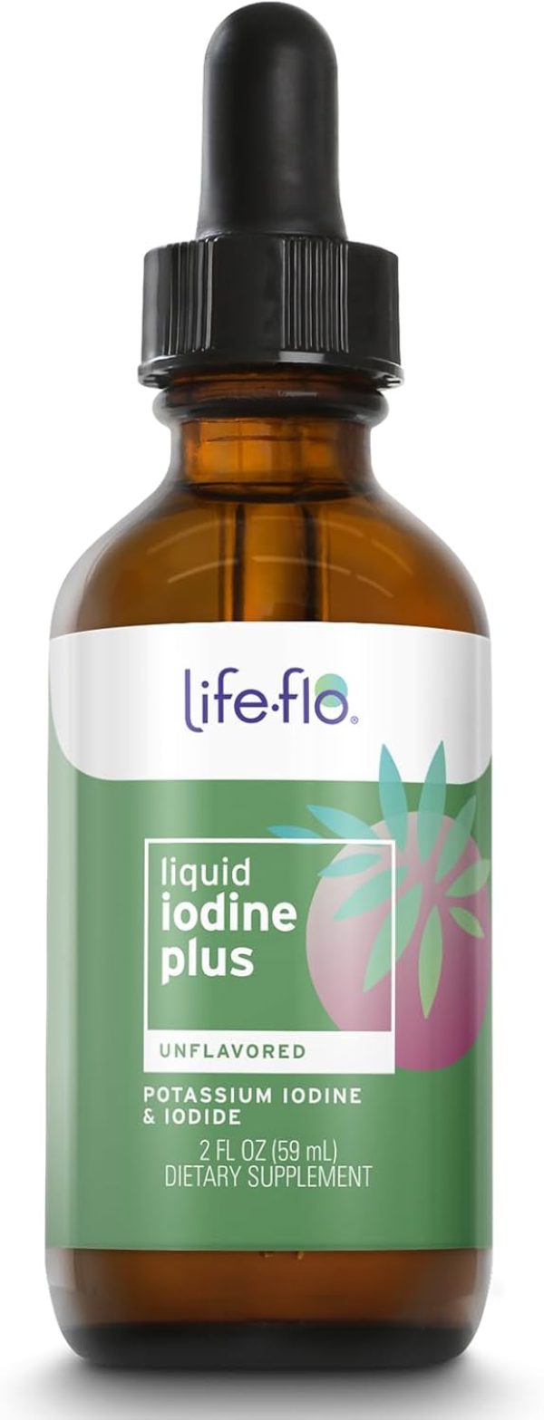 Life-flo Liquid Iodine Plus 150 mcg, Iodine Supplement for Thyroid Sup...