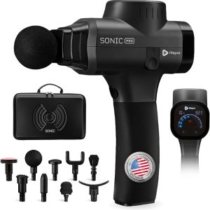 LifePro Sonic Pro Percussion Massage Gun - Deep Tissue Muscle Massager...