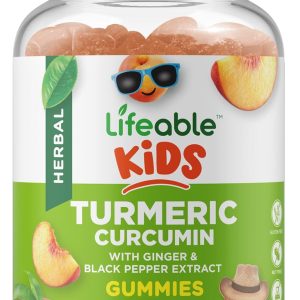 Lifeable Turmeric Curcumin and Ginger for Kids – with Black Pepper Ext...