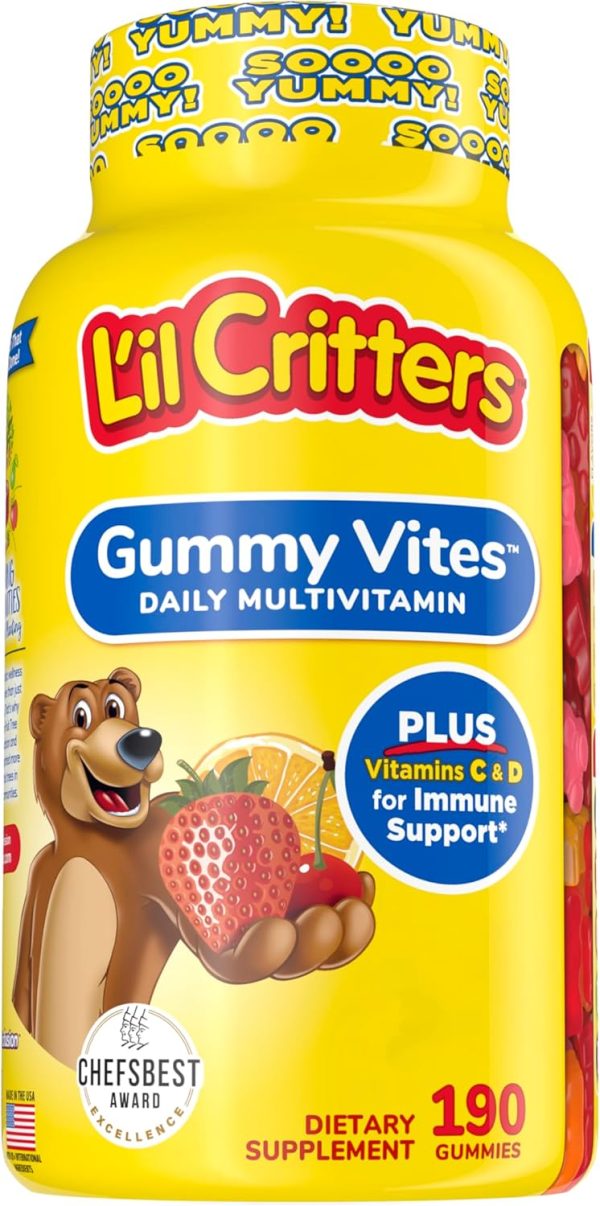 L'il Critters Gummy Vites Daily Kids Multivitamins Assorted Fruit Flav...