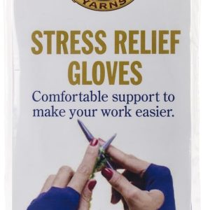 Lion Brand Yarn 400-5-1202 Stress Relief Gloves, 1-Pair, Small,Blue