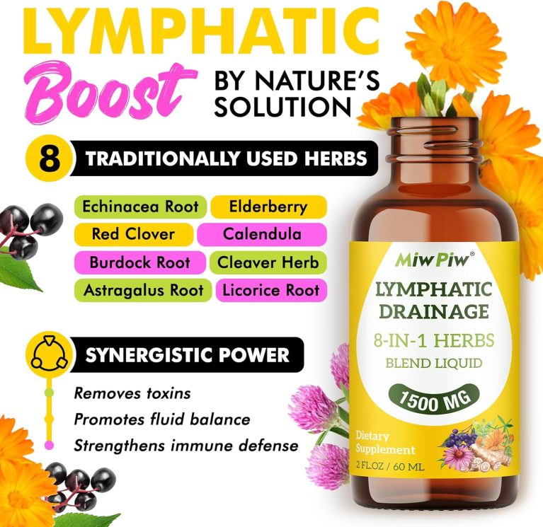 Lymphatic Drainage Drops - Lymph Detox Cleanse & Immune Support - Lymp...