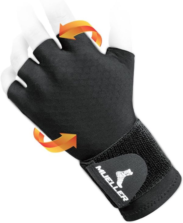 MUELLER Sports Medicine Compression Glove, Hand & Wrist Pain Relief Su...