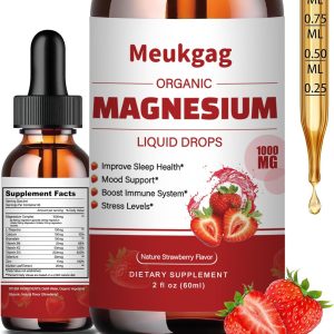 Magnesium Glycinate Liquid - 1000mg Liquid Magnesium Complex Supplemen...