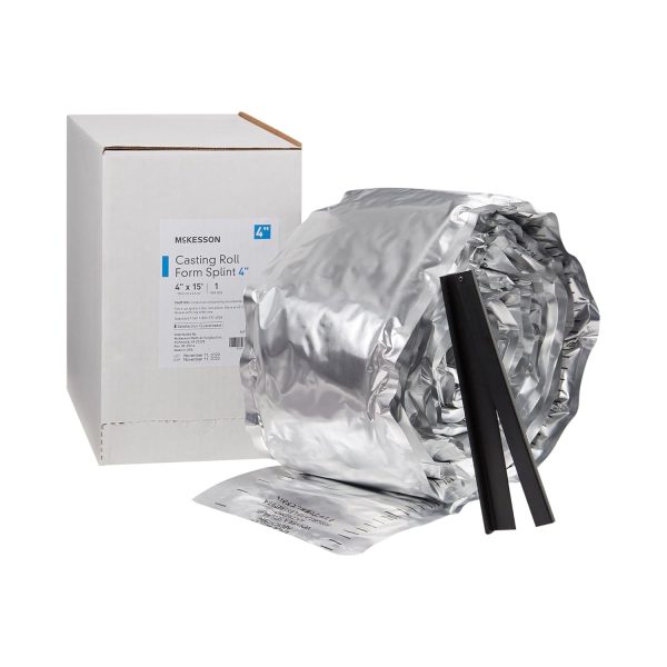 McKesson Casting Roll Form Splints, Fiberglass, White, 4 in x 15 ft, 1...