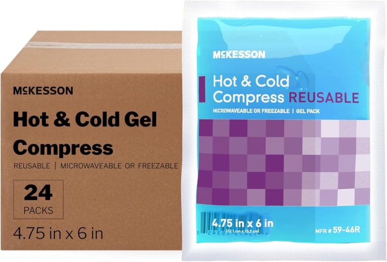 McKesson Cold and Hot Compress Reusable [24 Pack] Gel Ice Hot Packs fo...