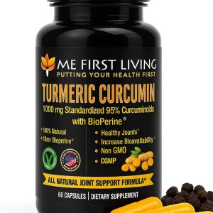 Me First Living Turmeric Curcumin 1000 mg 95% Curcuminoids, Bioperine ...