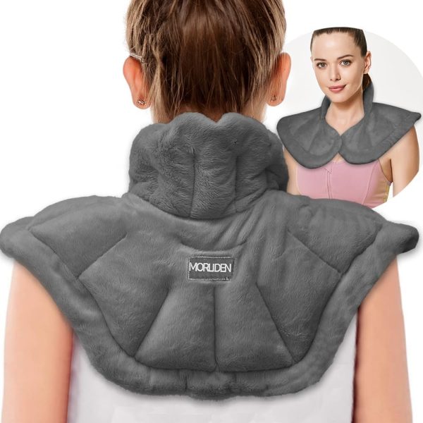 Microwavable Heated Neck Wrap Warmer and Shoulder Weighted Heating Pad...
