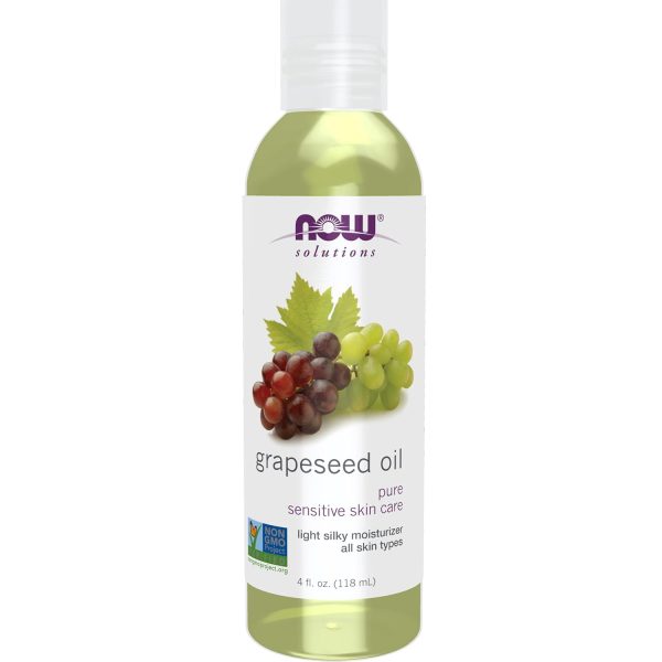 NOW Foods Solutions, Grapeseed Oil, Skin Care for Sensitive Skin, Ligh...