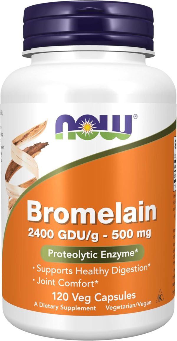 NOW Foods Supplements, Bromelain (Natural Proteolytic Enzyme) 2,400 GD...
