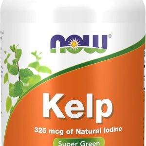 NOW Supplements, Kelp 325 mcg of Natural Iodine, Supports Healthy Thyr...