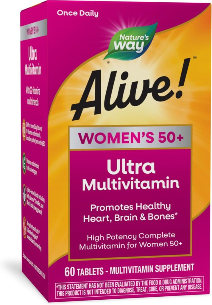 Nature’s Way Alive! Women’s 50+ Ultra Potency Complete Multivitamin, H...