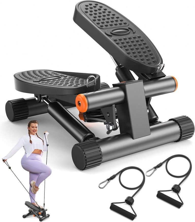 Niceday Steppers for Exercise, Mini Stair Stepper with Resistance Band...