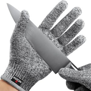 NoCry Premium Cut Resistant Gloves Food Grade — Level 5 Protection; Am...