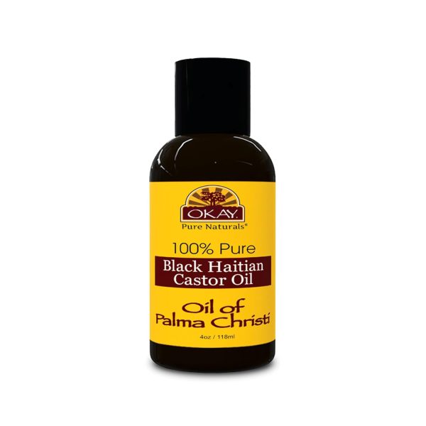 Okay Pure Naturals Black Haitian Castor Oil - Castor Oil for Hair Heal...