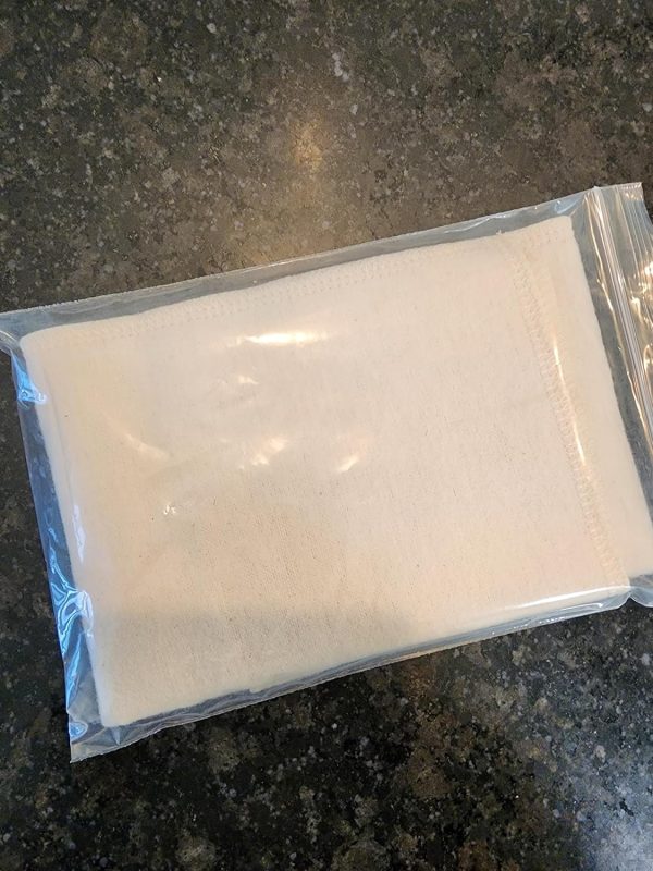 Organic Cotton Flannel Compress Pack for Castor Oil - Set of 2 Foot Si...