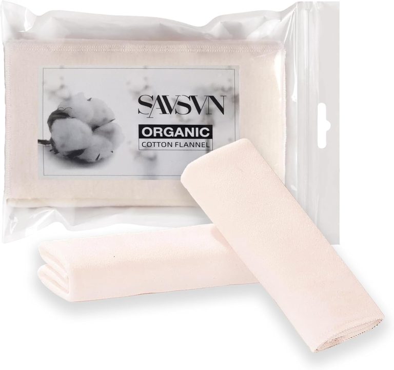 Organic Cotton Flannel Unbleached Wool for Castor Oil Pack - 2Pcs Set ...