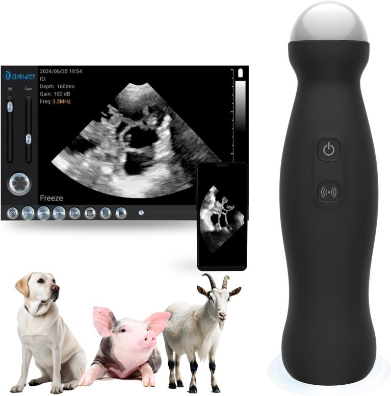 Portable Veterinary Ultrasound Scanner - 3.5MHz Wireless Probe, Handhe...