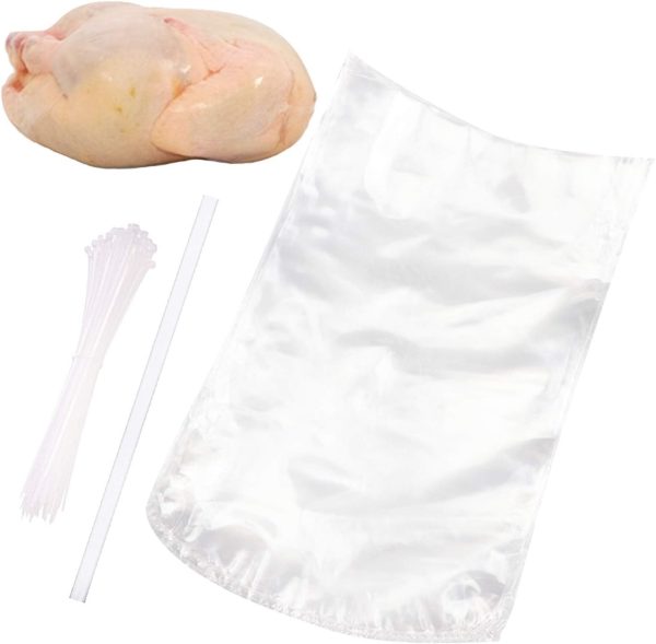 Poultry Shrink Wrap Bags,10x16 Inches 30 Pcs Clear Poultry Heat Shrink...
