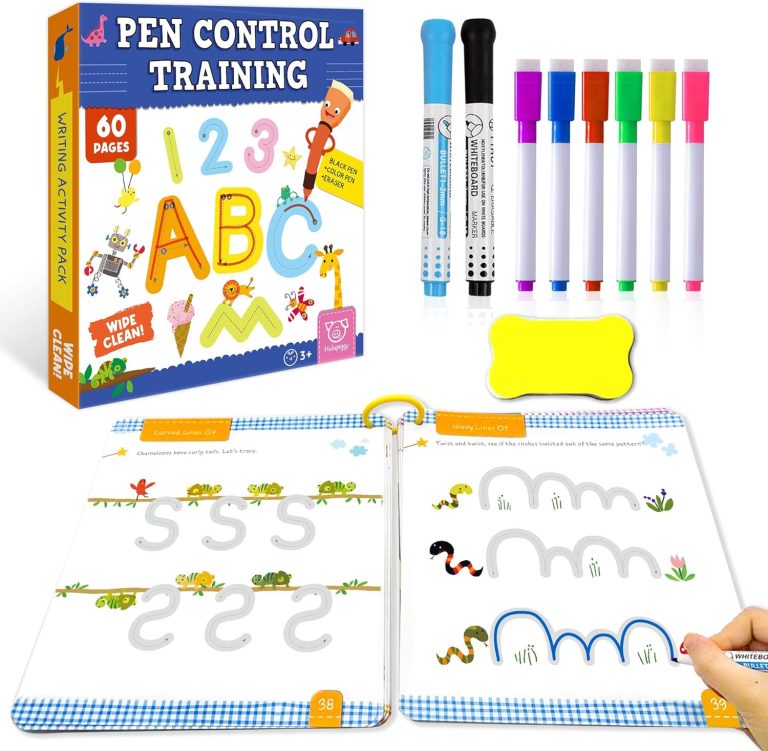 Preschool Learning Activities 60 Reusable Pages, Tracing Letter Number...