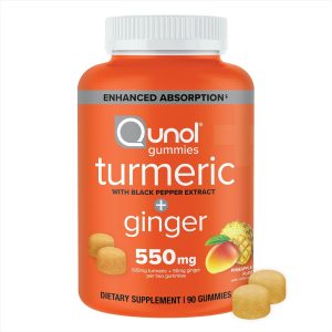 Qunol Turmeric and Ginger with Black Pepper Gummies, Joint Health Supp...