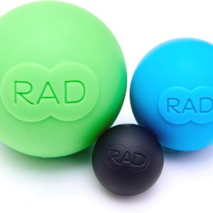 RAD Rounds – Extra Soft Yoga Deep Tissue Massage Ball Set – Myofascial...