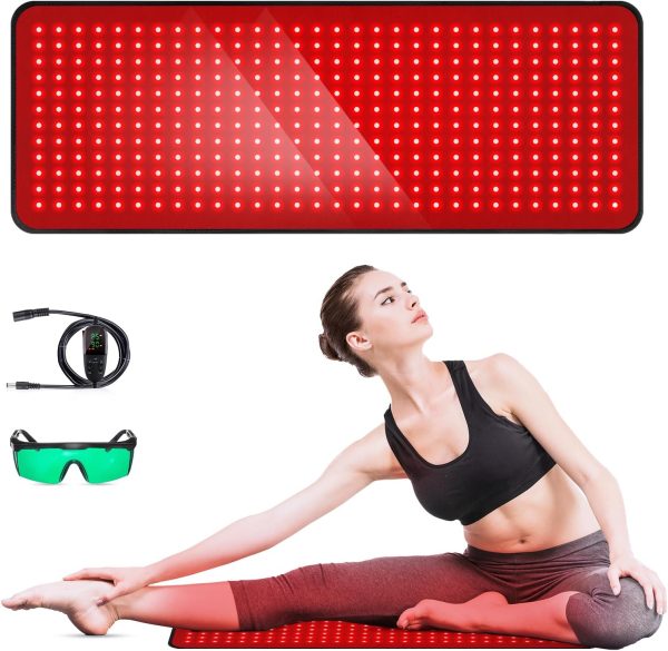 Red Light Therapy for Body, 31.5" * 11.8" Red Light Therapy Pad, Dual ...