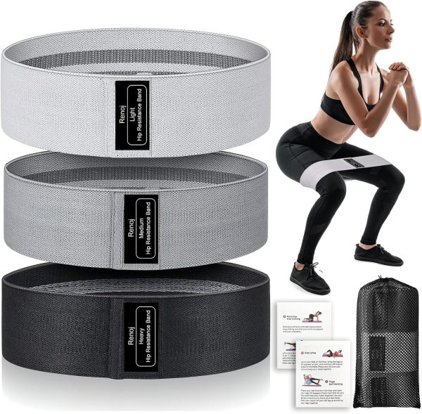 Renoj Resistance Bands, Yoga Starter Sets for Women and Men, 3 Set of ...