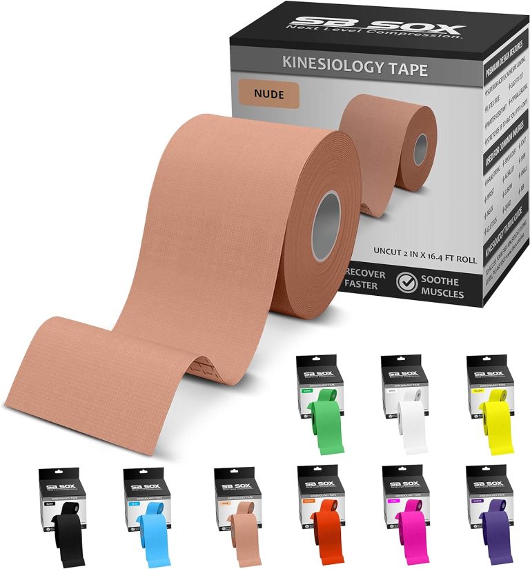 SB SOX Original Cotton Kinesiology Tape Roll – Best Latex Free Athleti...