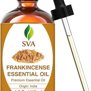 SVA Frankincense Essential Oil – 4 Fl Oz – 100% Natural Boswellia Serr...