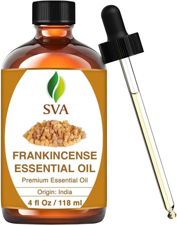 SVA Frankincense Essential Oil – 4 Fl Oz – 100% Natural Boswellia Serr...