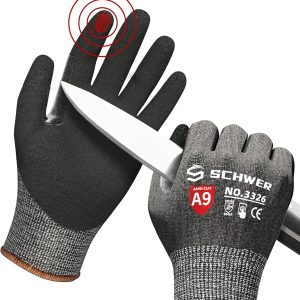 Schwer ProGuard Highest Level Cut Resistant Work Gloves PR3326 for Ext...
