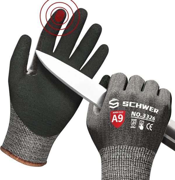 Schwer ProGuard Highest Level Cut Resistant Work Gloves PR3326 for Ext...