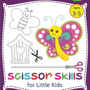 Scissor Skills for Little Kids Cut and Color: Scissor Skills Activity ...