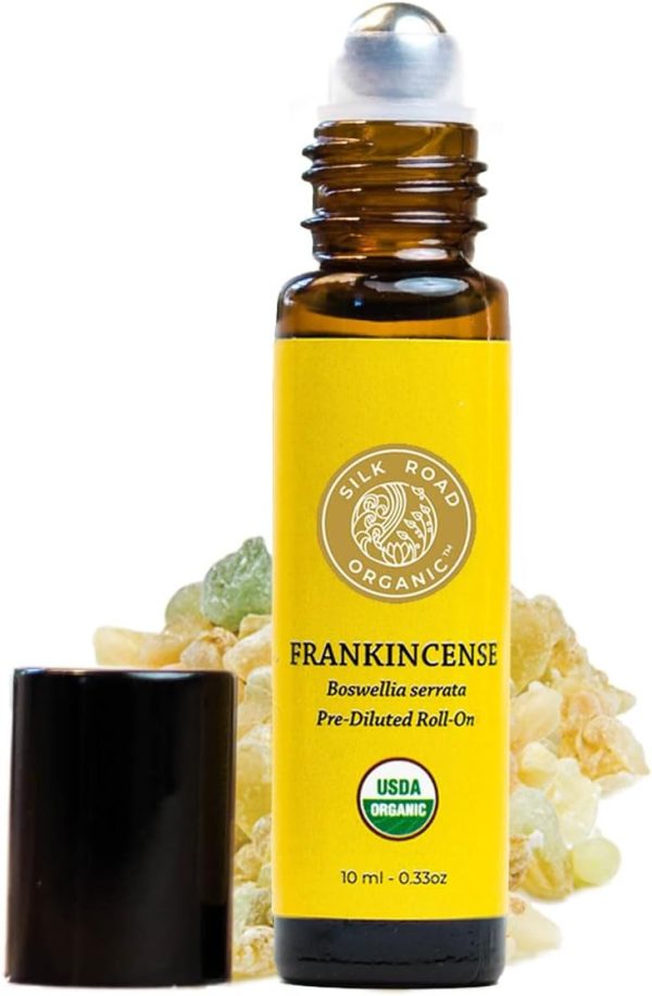 Silk Road Organic Frankincense Serrata Essential Oil Roll on, 100% Pur...
