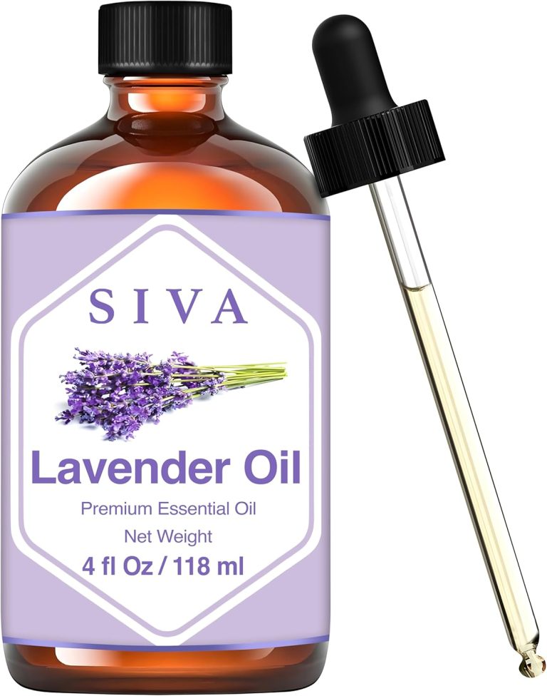 Siva Lavender Essential Oil 4 Fl Oz with Glass Dropper – 100% Pure, Na...