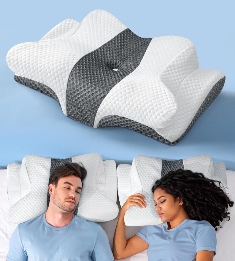 Sleep Doctor Approved Cervical Neck Pillow for Sleeping, Ergonomic Con...