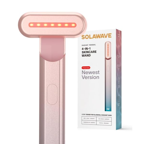 Solawave 4-in-1 Skinware Wand - Upgraded Radiant Renewal with Facial M...