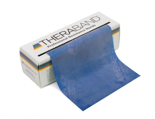 THERABAND Resistance Bands, 6 Yard Roll Professional Latex Elastic Ban...