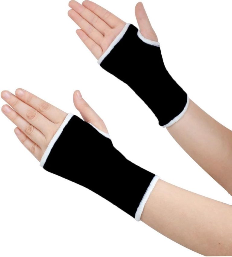 Tension Relieving Compression Hand Wrap Women, Black, Large, 2 Piece